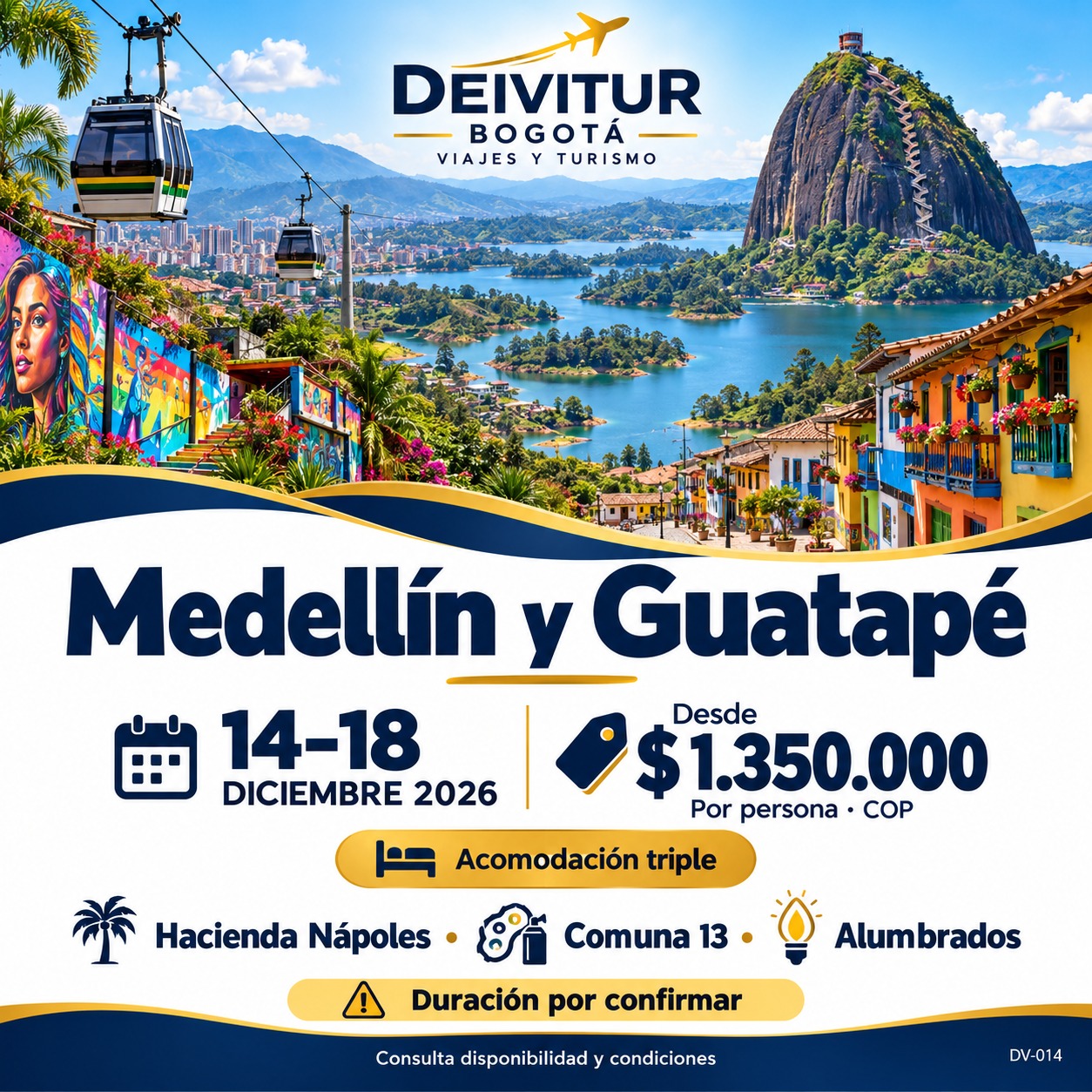 Alumbrados y aventura en Antioquia · Medellín, Guatapé y Doradal